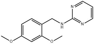 N-[(2,4-dimethoxyphenyl)methyl]pyrimidin-2-amine Struktur