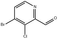 4-bromo-3-chloro-2-Pyridinecarboxaldehyde Struktur