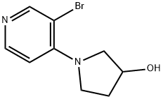 1-(3-BROMOPYRIDIN-4-YL)PYRROLIDIN-3-OL Struktur