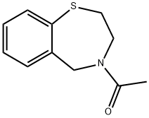 1-(2,3-dihydrobenzo[f][1,4]thiazepin-4(5H)-yl)ethan-1-one Struktur