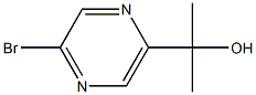 2-Bromo-5-(1-hydroxy-1-methylethyl)pyrazine Struktur