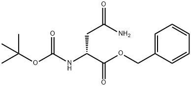 benzyl (2R)-2-{[(tert-butoxy)carbonyl]amino}-3-carbamoylpropanoate Struktur