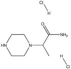 2-(piperazin-1-yl)propanamide dihydrochloride Struktur