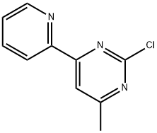 2-Chloro-4-(pyridin-2-yl)-6-methylpyrimidine Struktur