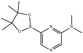 6-(DIMETHYLAMINO)PYRAZINE-2-BORONIC ACID PINACOL ESTER Struktur