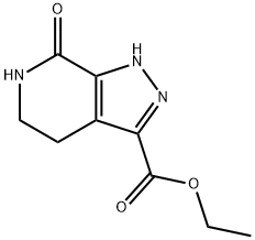 ethyl 7-oxo-2,4,5,6-tetrahydropyrazolo[3,4-c]pyridine-3-carboxylate Struktur