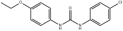 N-(4-chlorophenyl)-N'-(4-ethoxyphenyl)urea Struktur