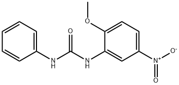 N-(2-methoxy-5-nitrophenyl)-N'-phenylurea Struktur