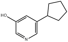 3-Hydroxy-5-(cyclopentyl)pyridine Struktur