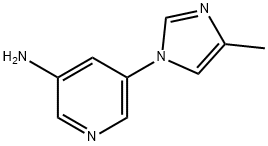 3-AMINO-5-(4-METHYLIMIDAZOL-1-YL)PYRIDINE Struktur