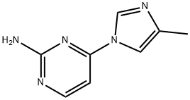 2-Amino-4-(4-methylimidazol-1-yl)pyrimidine Struktur