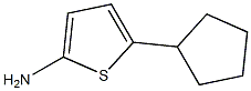 2-Amino-5-(cyclopentyl)thiophene Struktur