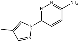 3-Amino-6-(4-methyl-1H-pyrazol-1-yl)pyridazine Struktur