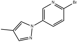 2-Bromo-5-(4-methyl-1H-pyrazol-1-yl)pyridine Struktur