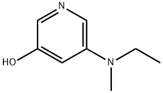 3-Hydroxy-5-(methylethylamino)pyridine Struktur