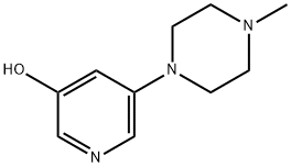 3-Hydroxy-5-(N-methylpiperazin-1-yl)pyridine Struktur