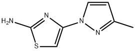 2-Amino-4-(3-methyl-1H-pyrazol-1-yl)thiazole Struktur