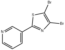 4,5-Dibromo-2-(3-pyridyl)thiazole Struktur