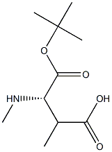 Boc-(S)-2-methyl-3-(methylamino)propanoicacid Struktur