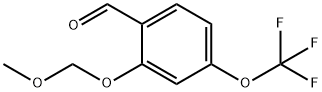 2-(Methoxymethoxy)-4-(trifluoromethoxy)benzaldehyde Struktur