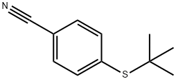 4-(tert-butylsulfanyl)benzonitrile Struktur