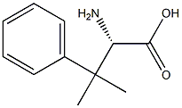 (S)-2-amino-3-methyl-3-phenylbutanoic acid Struktur