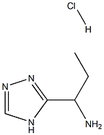 1-(4H-1,2,4-triazol-3-yl)propan-1-amine hydrochloride Struktur