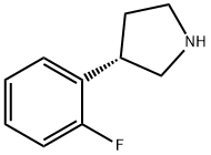 (S)-3-(2-fluorophenyl)pyrrolidine Struktur