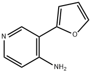 4-AMINO-3-(2-FURYL)PYRIDINE Struktur