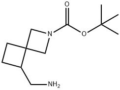 tert-butyl 5-(aminomethyl)-2-azaspiro[3.3]heptane-2-carboxylate Struktur