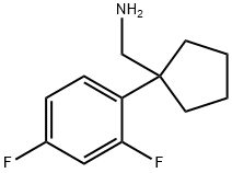 [1-(2,4-difluorophenyl)cyclopentyl]methanamine Struktur