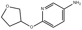 3-Amino-6-(tetrahydrofuran-3-yloxy)pyridine Struktur