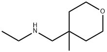 N-((4-methyltetrahydro-2H-pyran-4-yl)methyl)ethanamine Struktur