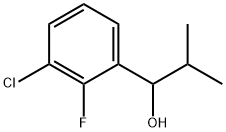 1-(3-chloro-2-fluorophenyl)-2-methylpropan-1-ol Struktur