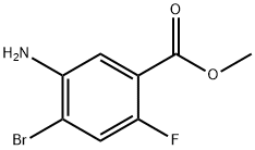 methyl 5-amino-4-bromo-2-fluorobenzoate Struktur