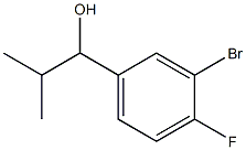 1-(3-bromo-4-fluorophenyl)-2-methylpropan-1-ol Struktur