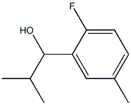 1-(2-fluoro-5-methylphenyl)-2-methylpropan-1-ol Struktur