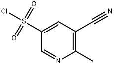 5-cyano-6-methylpyridine-3-sulfonyl chloride Struktur