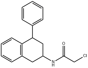 2-Chloro-N-(1,2,3,4-tetrahydro-4-phenyl-2-naphthalenyl)acetamide Struktur