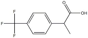 2-[4-(Trifluoromethyl)phenyl]propanoic acid Struktur