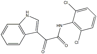 N-(2,6-Dichlorophenyl)-2-[1H-indol-3-yl]-2-oxoacetamide Struktur