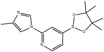 2-(4-methyl-1H-imidazol-1-yl)-4-(4,4,5,5-tetramethyl-1,3,2-dioxaborolan-2-yl)pyridine Struktur