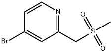 4-bromo-2-(methanesulfonylmethyl)pyridine Struktur