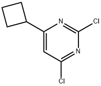 2,4-Dichloro-6-(cyclobutyl)pyrimidine Struktur