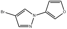 4-Bromo-1-(3-furyl)pyrazole Struktur