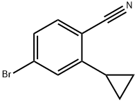 4-bromo-2-cyclopropylbenzonitrile Struktur