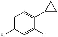 4-bromo-1-cyclopropyl-2-fluorobenzene Struktur