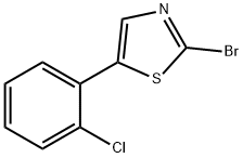 2-Bromo-5-(2-chlorophenyl)thiazole Struktur