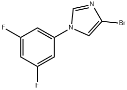 4-Bromo-1-(3,5-difluorophenyl)imidazole Struktur