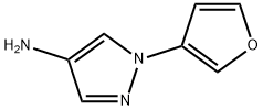 4-Amino-1-(3-furyl)pyrazole Struktur